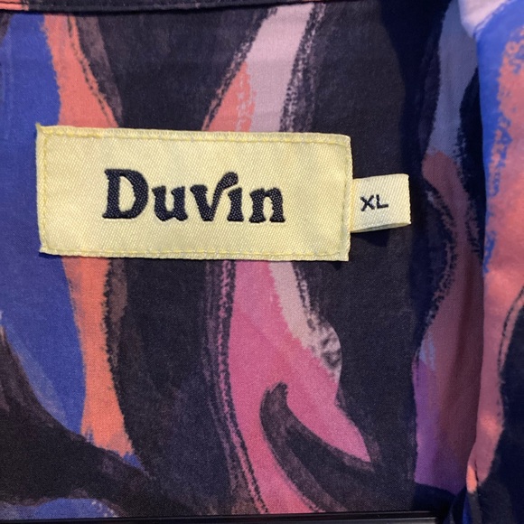 Duvin Men's Animal Print Casual Button-down Shirt - XL - Picture 3 of 5